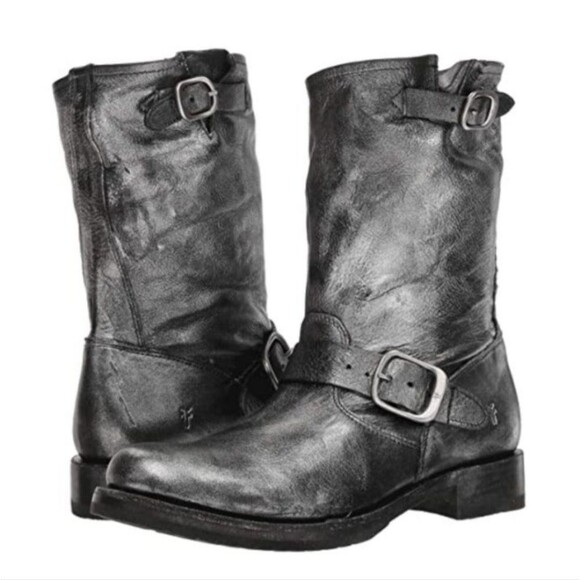 NWOB|Frye Veronica Short Metallic Boots, 6 - Picture 1 of 12